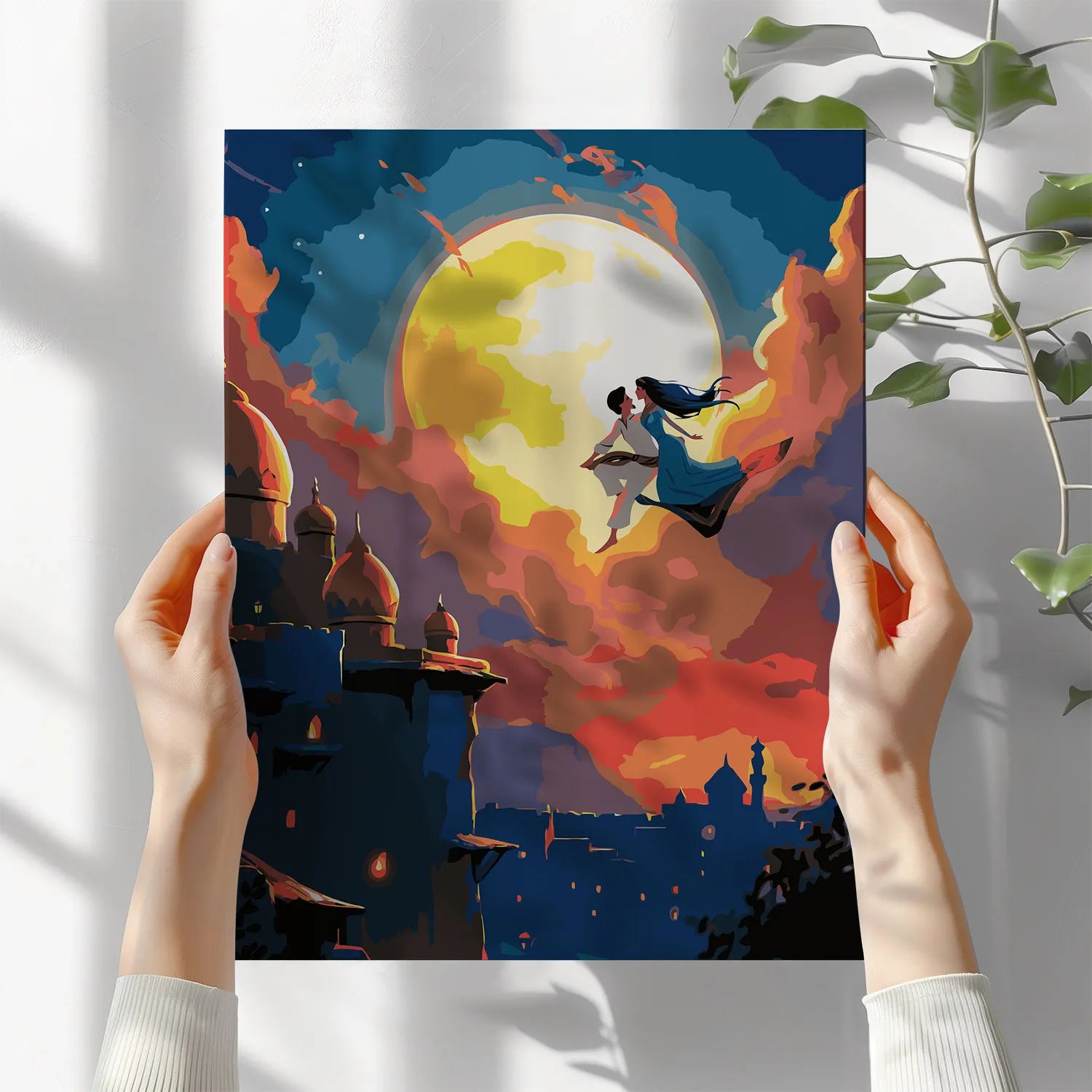 Obraz Po Numerach „Aladyn i Magia Orientu” – sada na malování, ideální dárek, relaxace a umění DIY