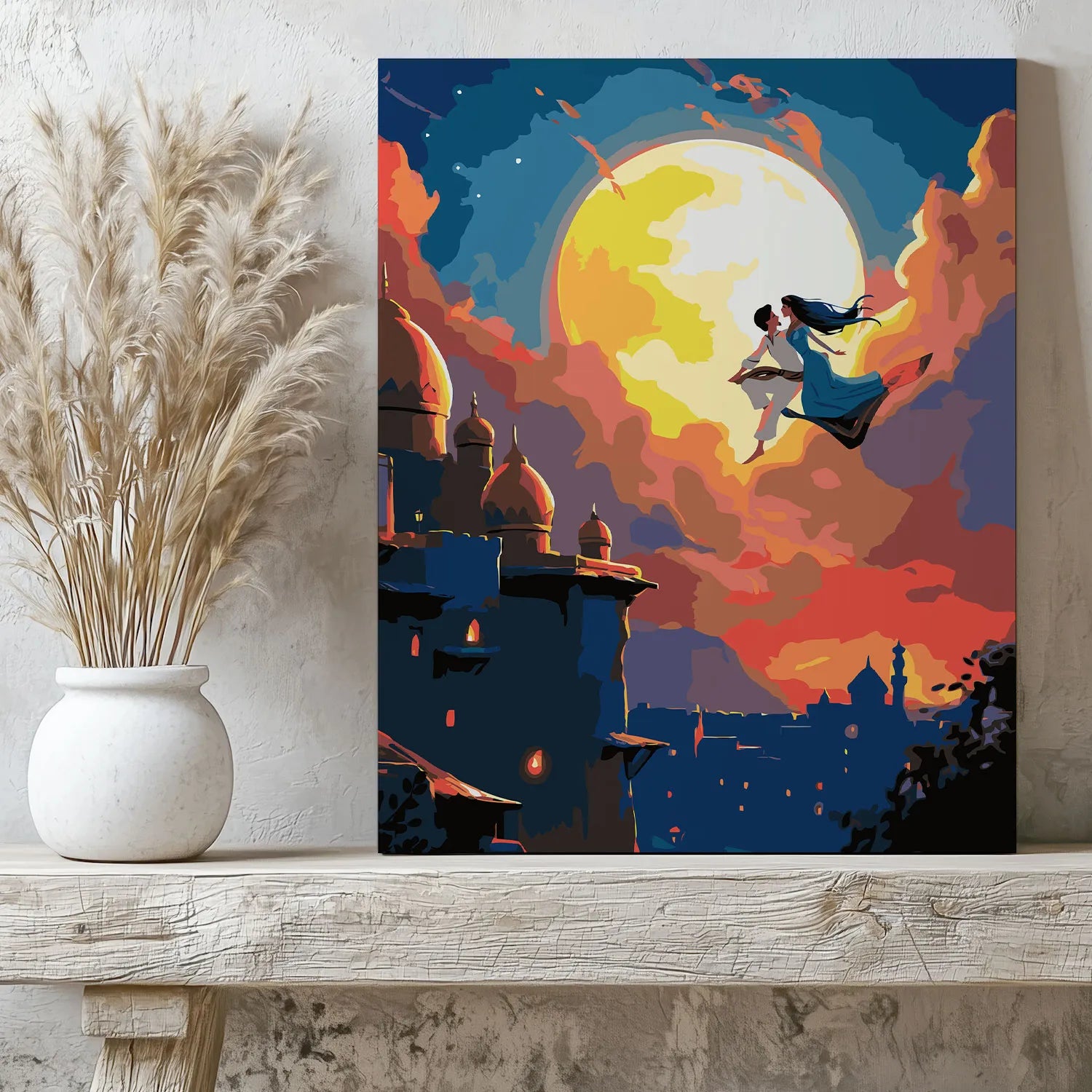 Obraz Po Numerach „Aladyn i Magia Orientu” – sada na malování, ideální dárek, relaxace a umění DIY