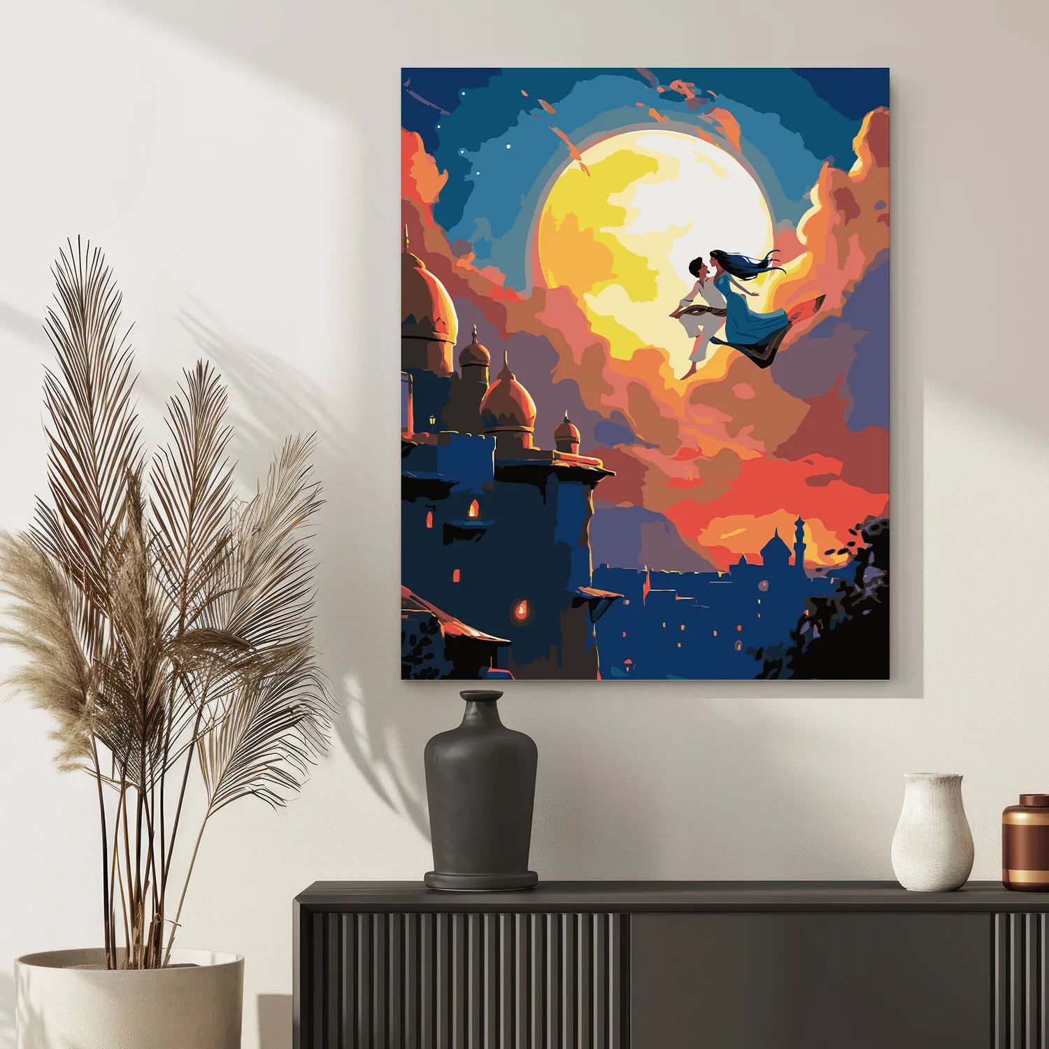 Obraz Po Numerach „Aladyn i Magia Orientu” – sada na malování, ideální dárek, relaxace a umění DIY