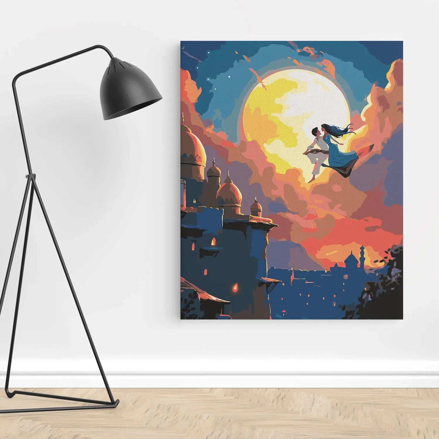 Obraz Po Numerach „Aladyn i Magia Orientu” – sada na malování, ideální dárek, relaxace a umění DIY