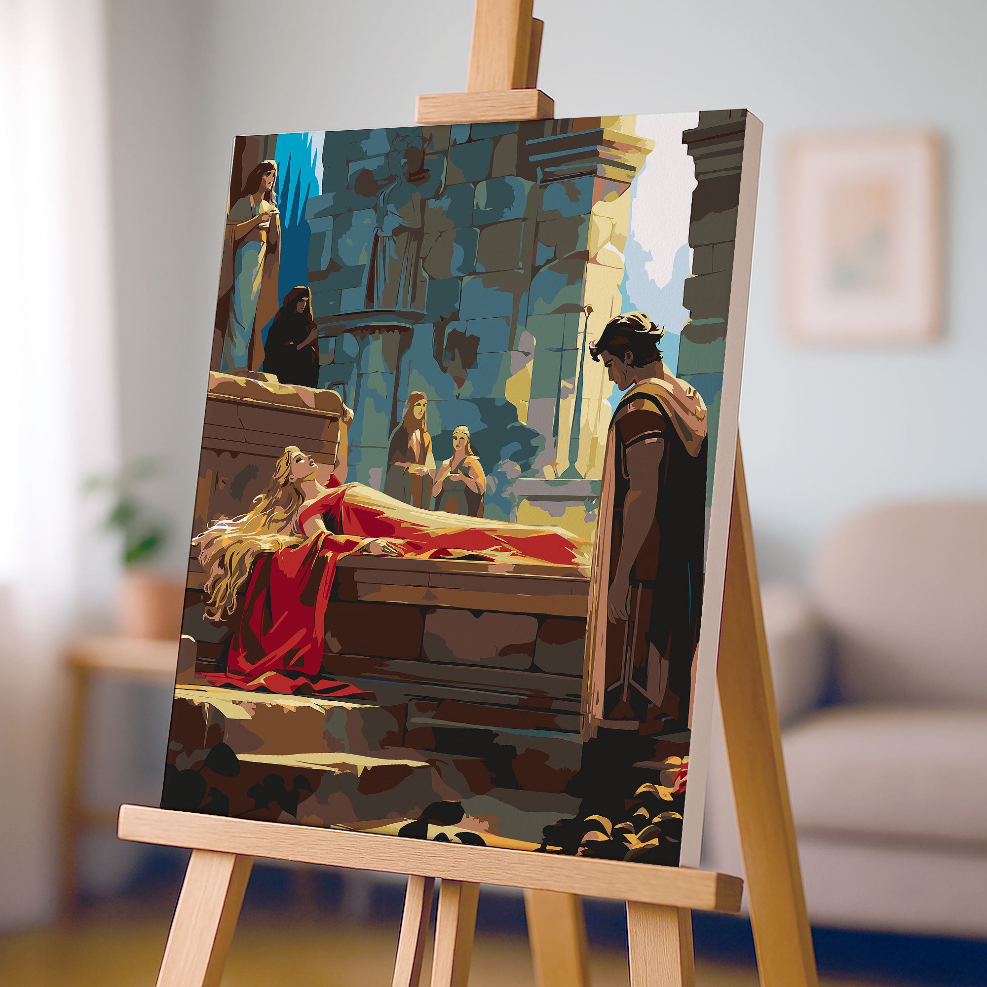 Obraz Po Numerach „Šípková Růženka – pohádkový sen“