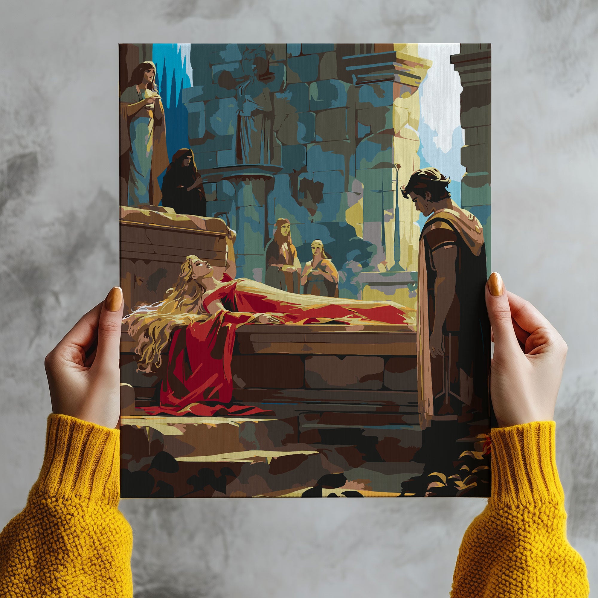 Obraz Po Numerach „Šípková Růženka – pohádkový sen“