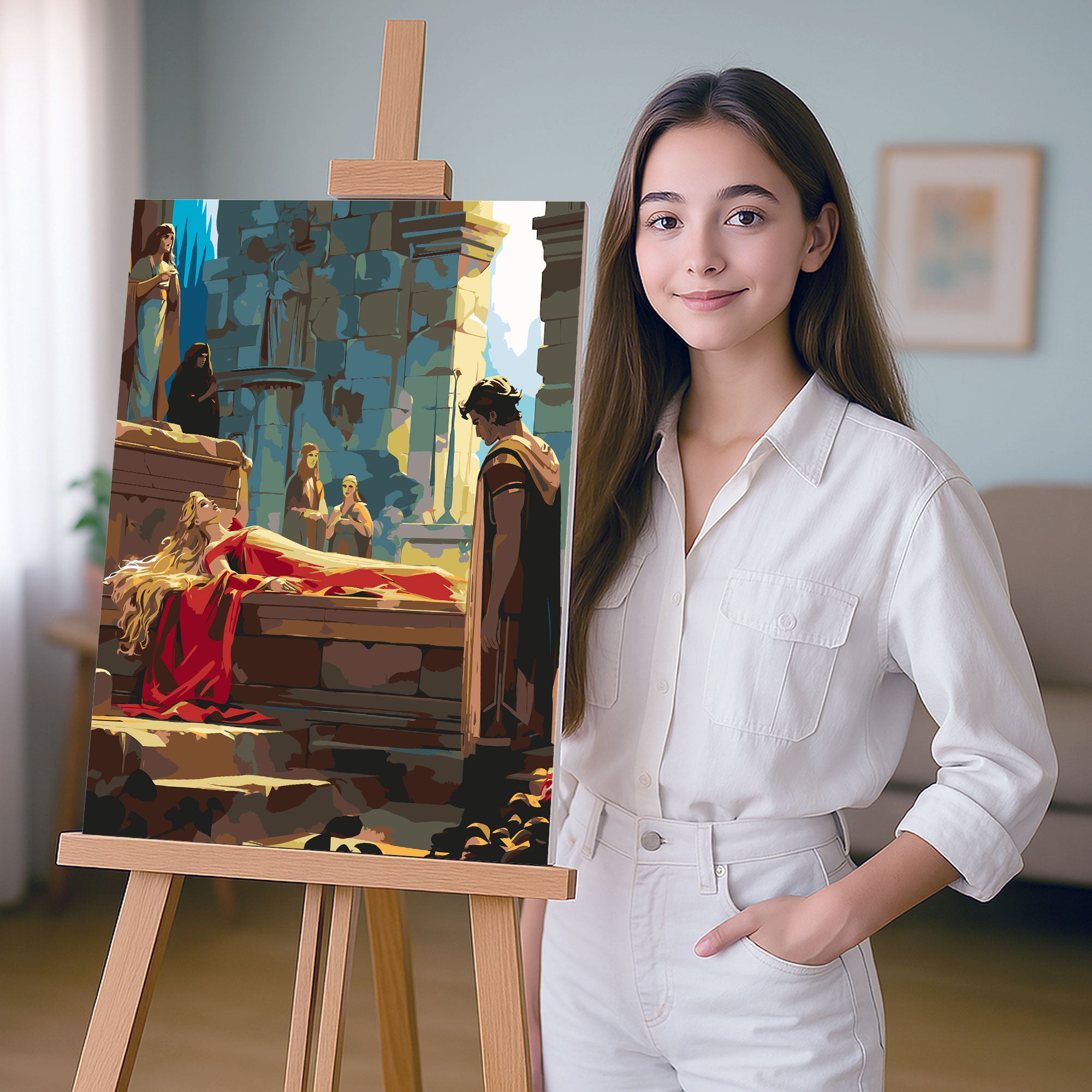 Obraz Po Numerach „Šípková Růženka – pohádkový sen“