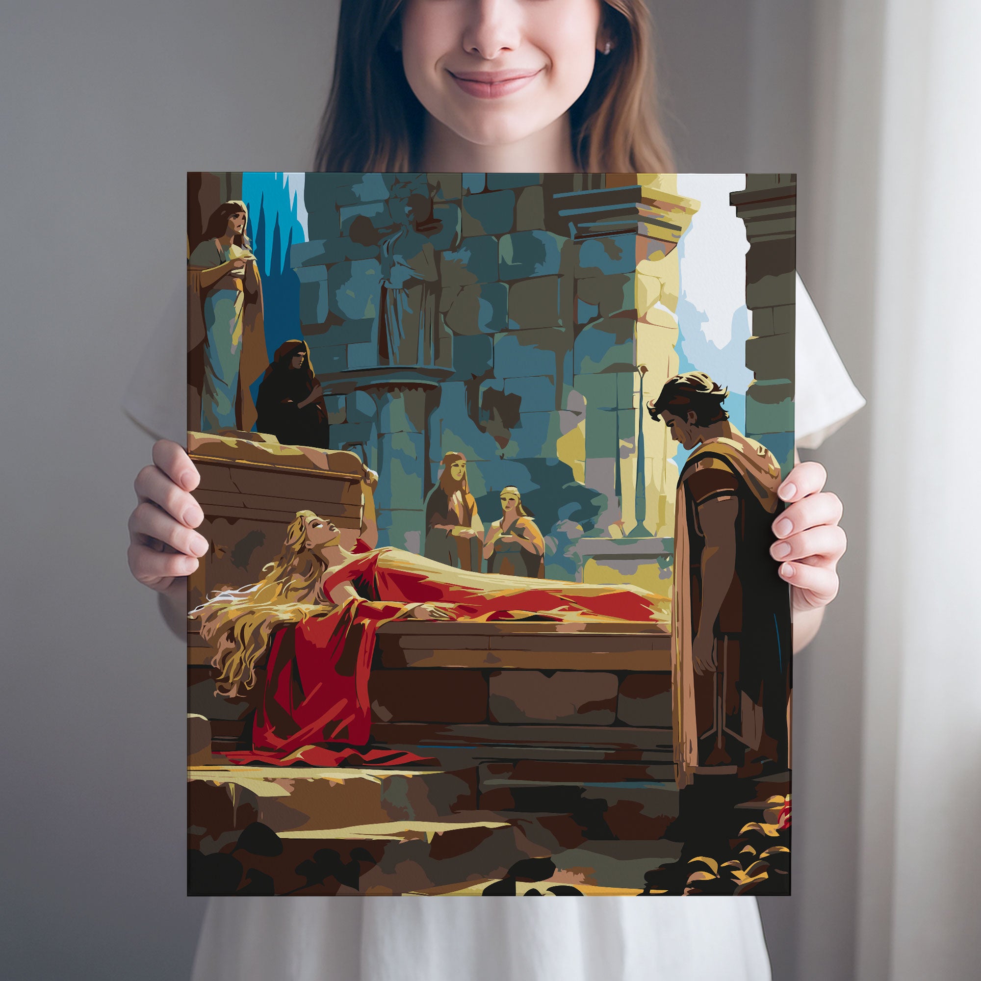 Obraz Po Numerach „Šípková Růženka – pohádkový sen“