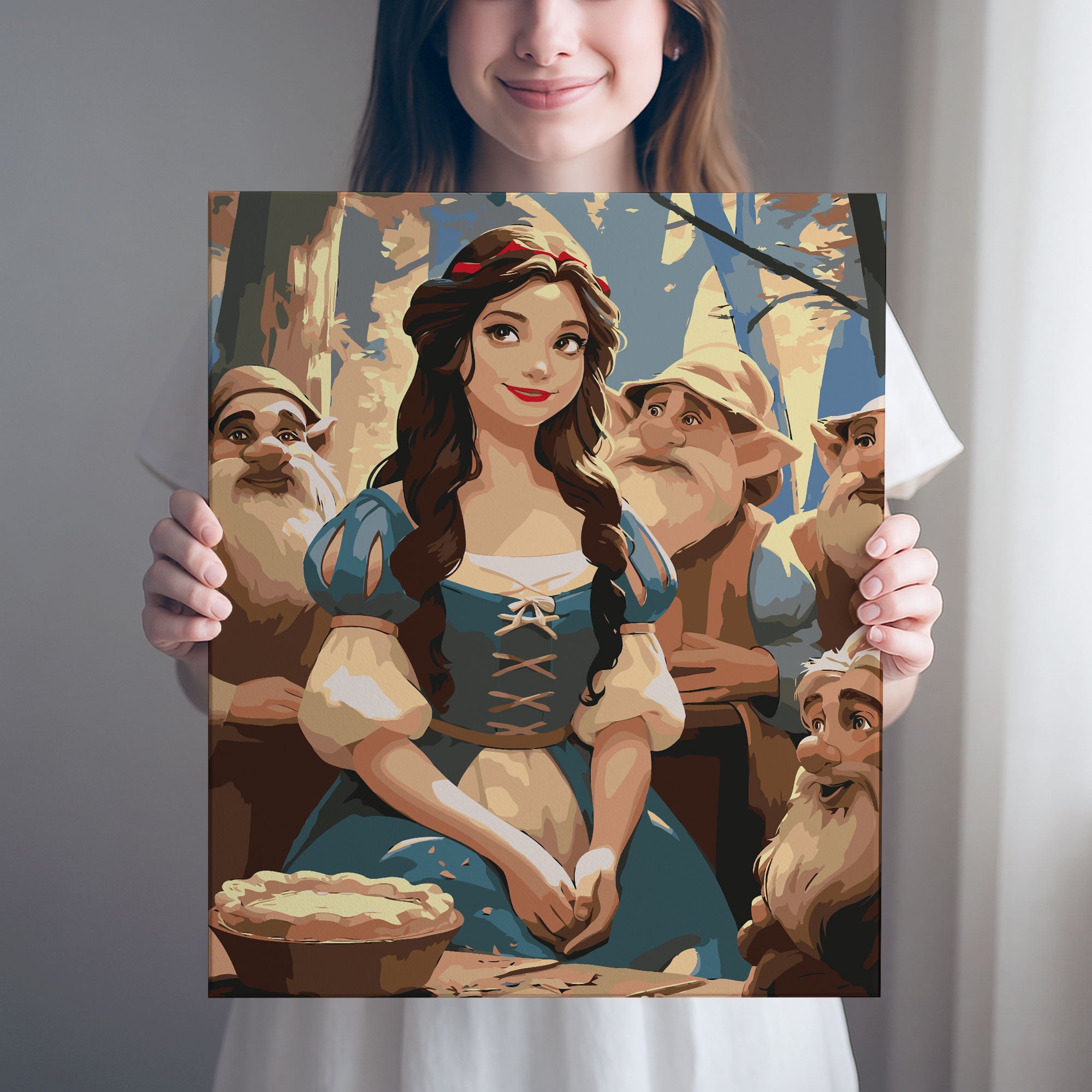 Obraz Po Numerach „Sněhurka a sedm trpaslíků“