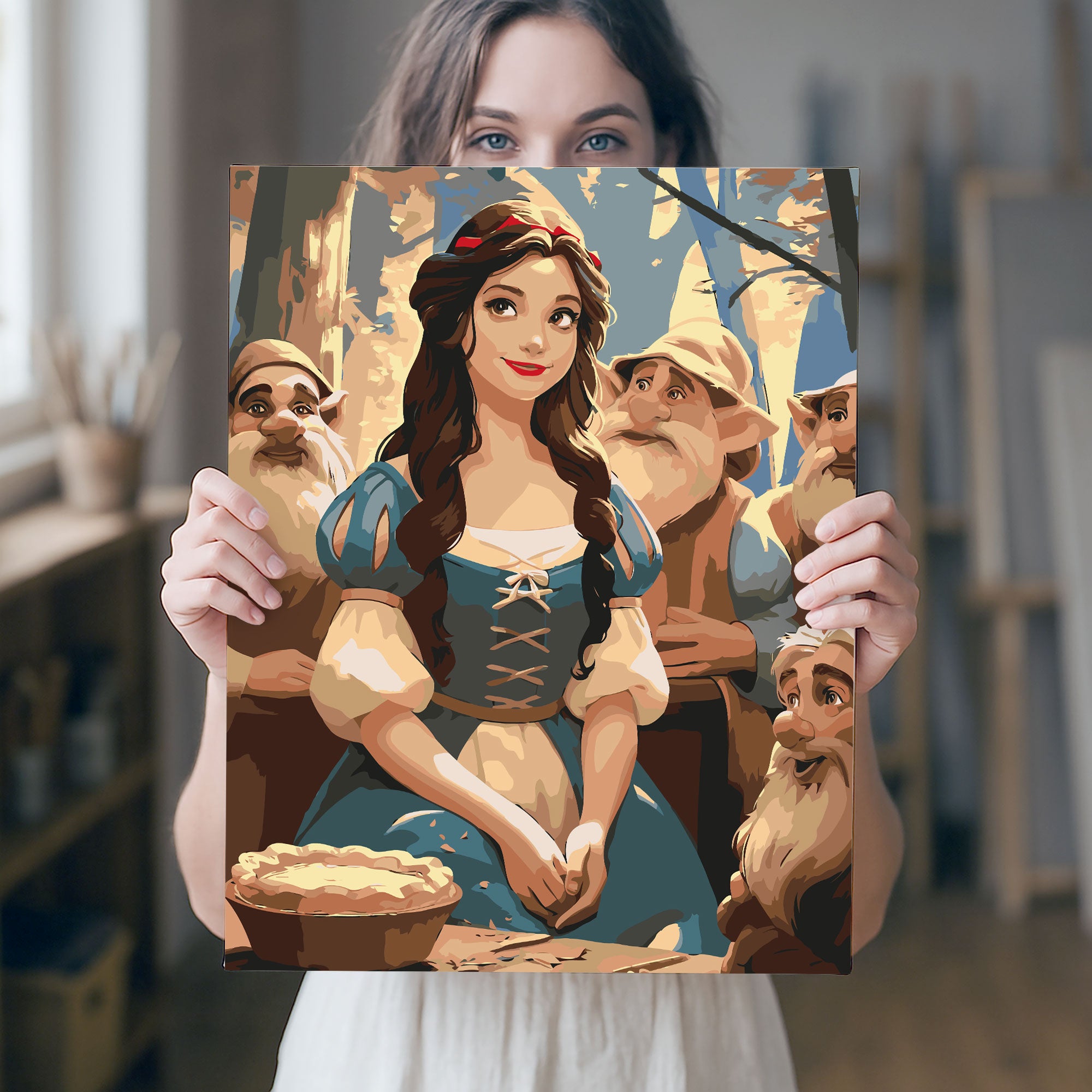 Obraz Po Numerach „Sněhurka a sedm trpaslíků“