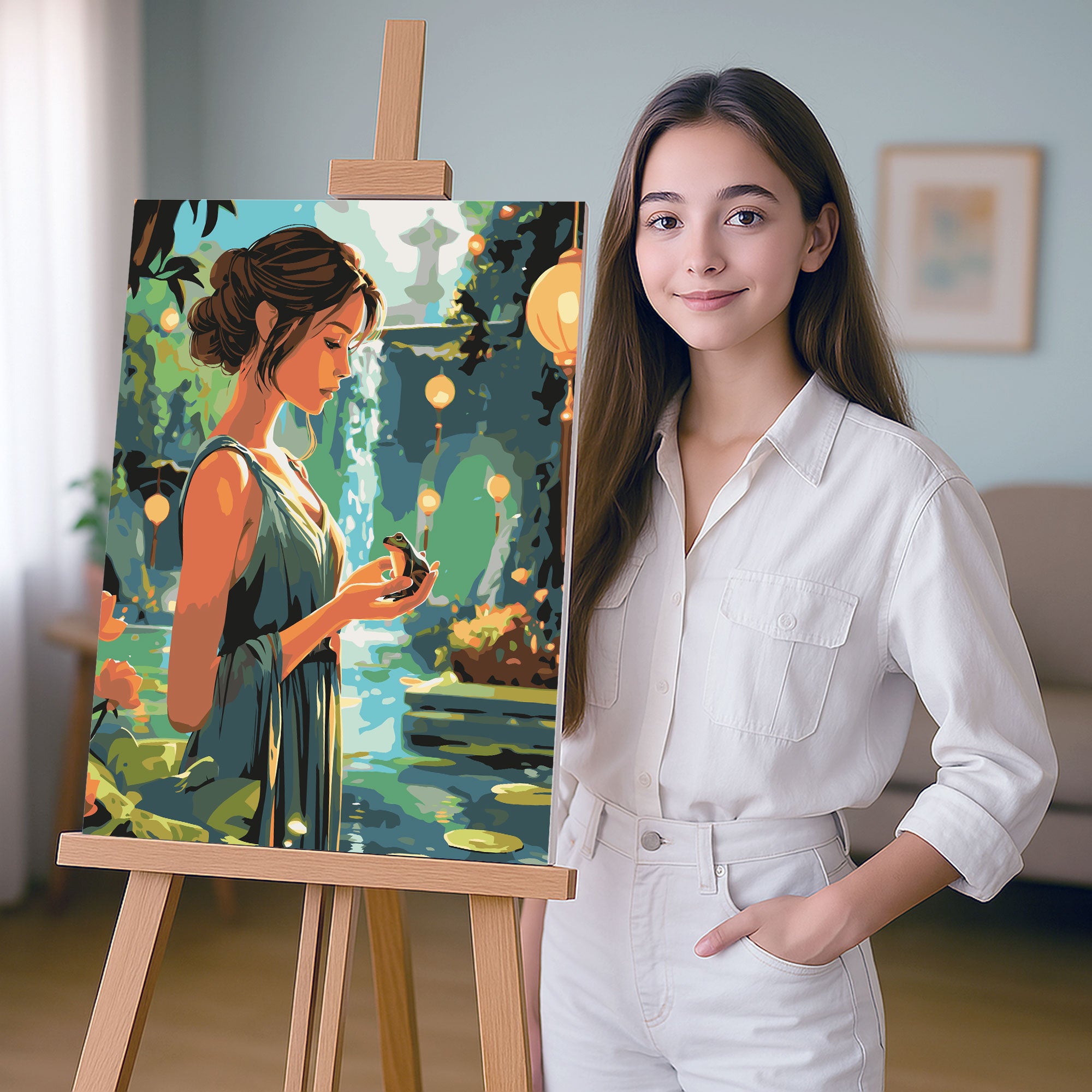 Obraz Po Numerach „Princezna a žába“