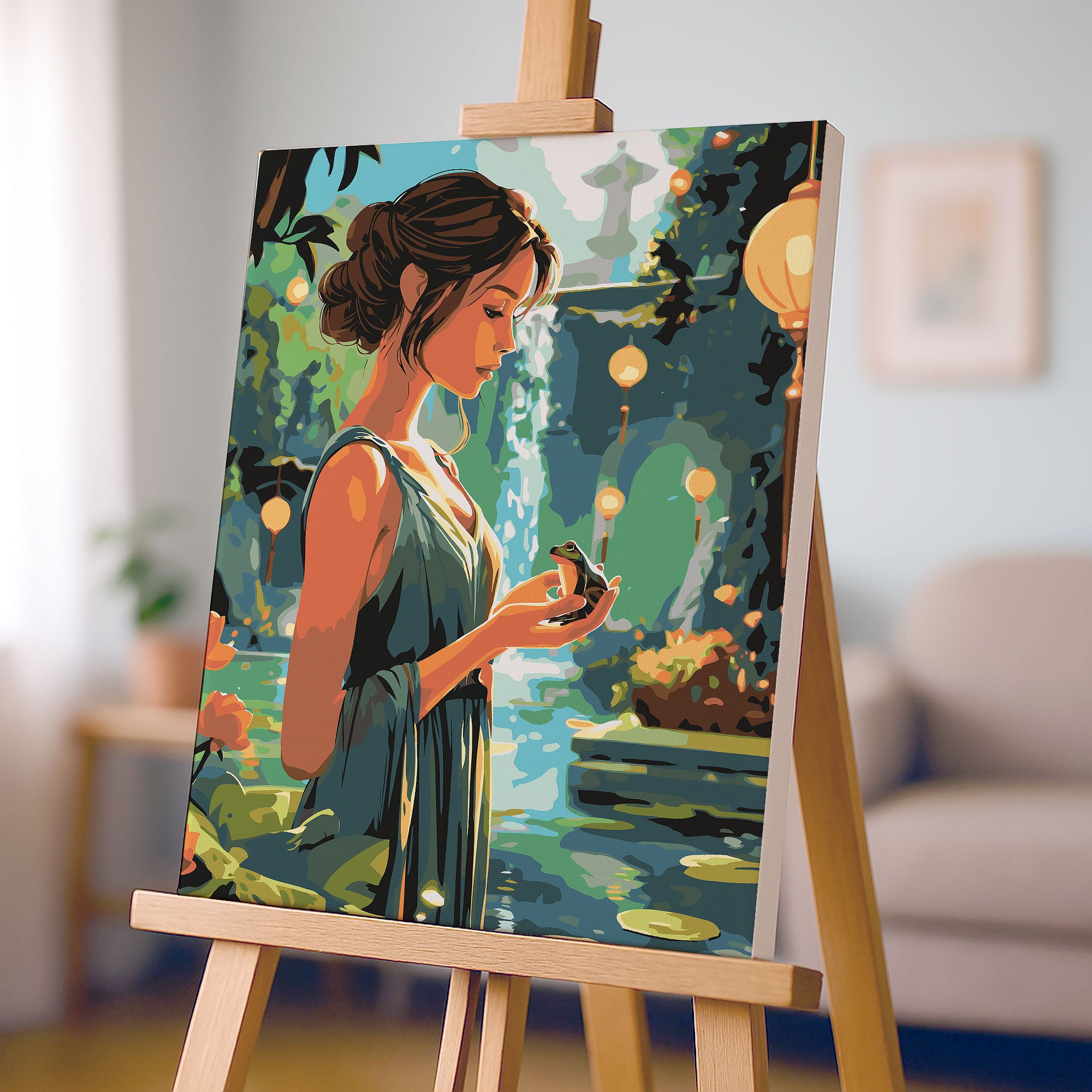 Obraz Po Numerach „Princezna a žába“