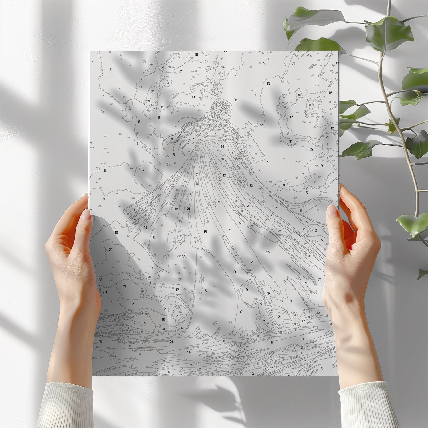 Obraz Po Numerach „Sněhová královna“ – pohádková zimní scéna