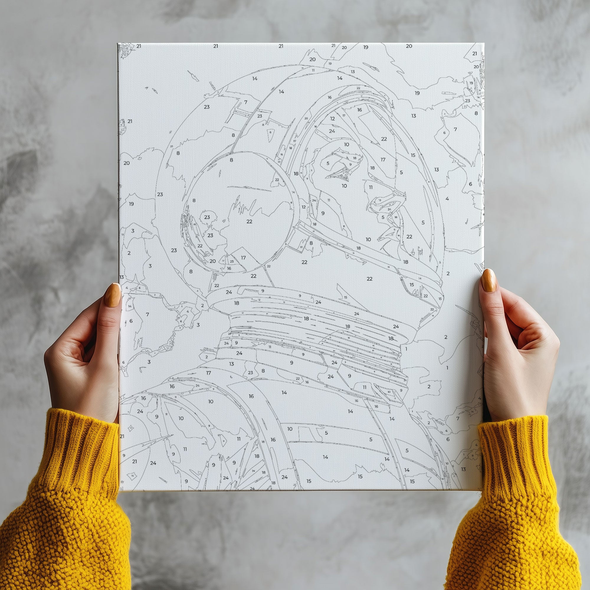 Obraz Po Numerach „Kosmonauta w Hełmie – Marzyciel Kosmosu” – Moderní portrét