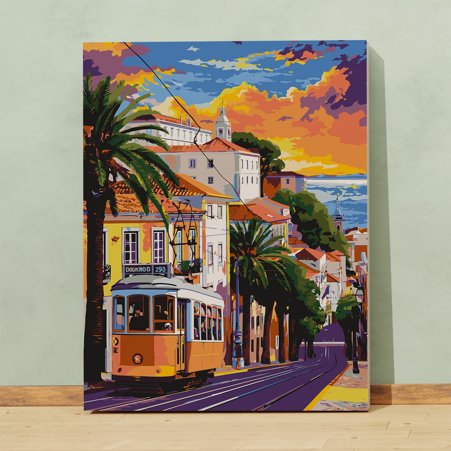 Obraz Po Numerach „Lisabon Tramvaj Alfama Portugalsko”