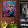 Obraz Po Numerach „Neonový tygr“ – Malování podle čísel, pop-art a dravá elegance