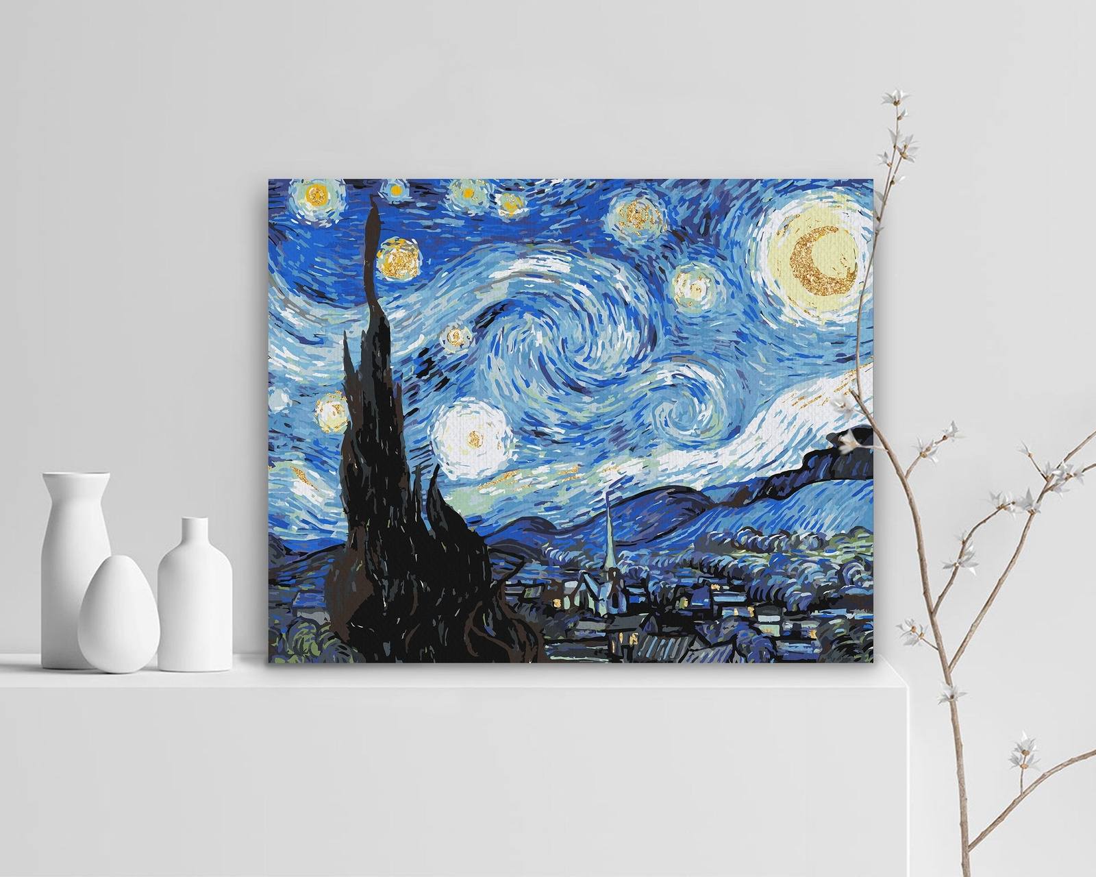 Zlatá Hviezdna Noc Vincenta Van Gogha (Pc0441)