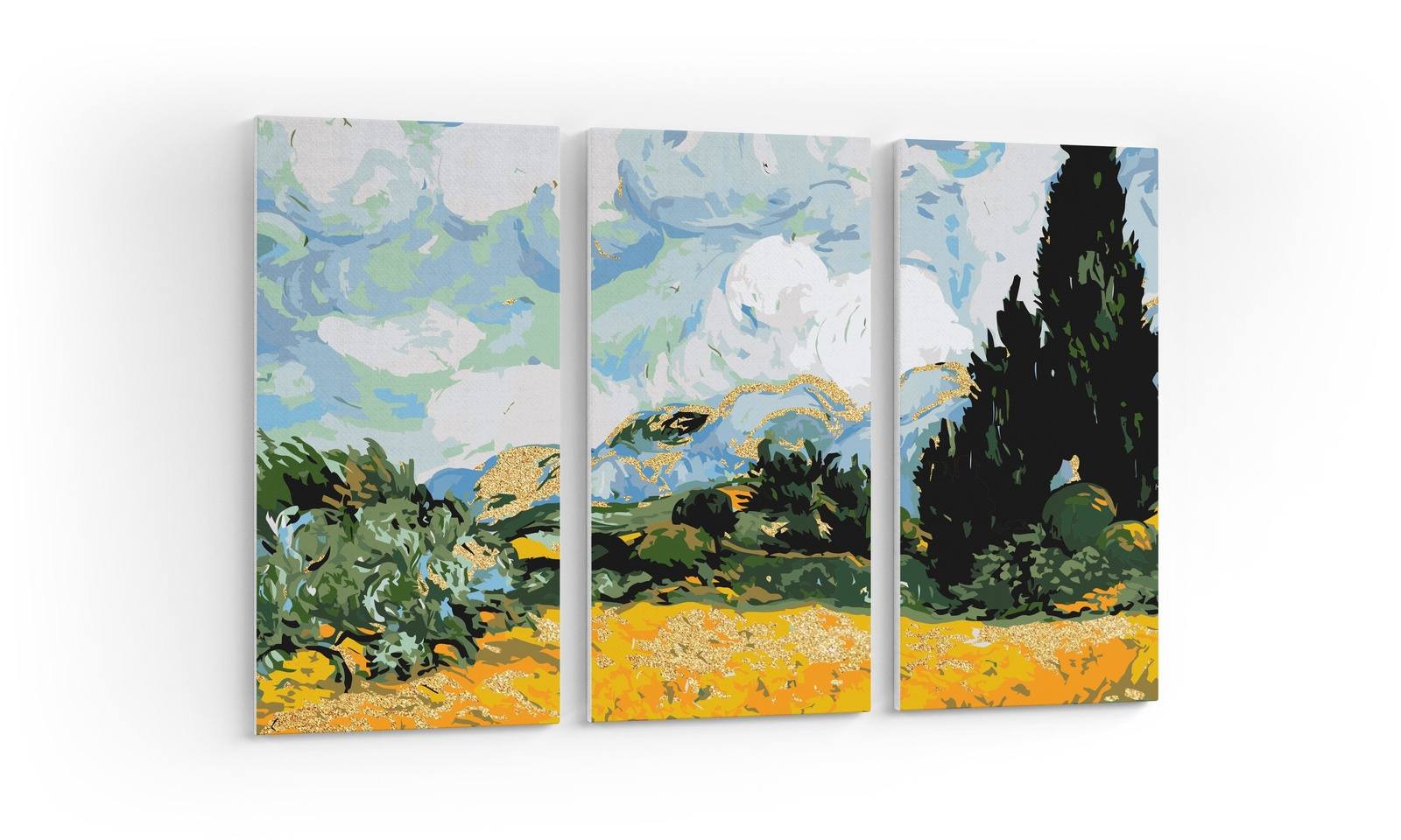 Vincent van Gogh Weizenfeld mit Zypressen (DA0701)