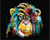 Mosaik - Stylischer Affe - 40X50cm