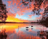 Mosaik - Sonnenuntergang - 40X50cm