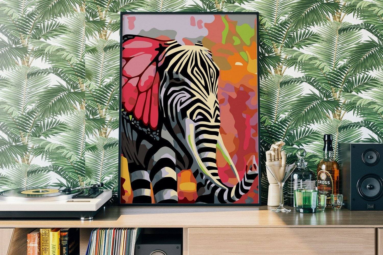 Zebra -Elefant