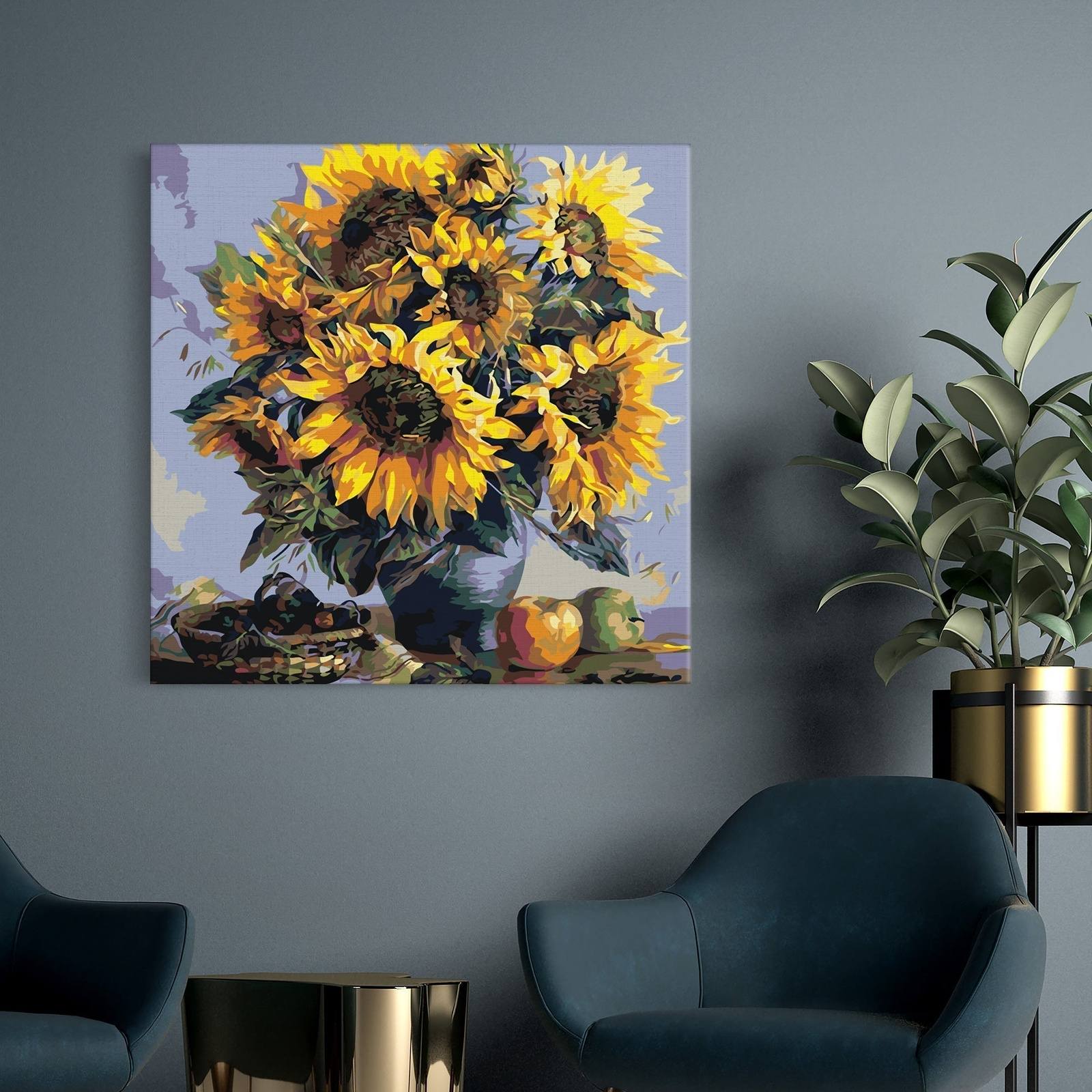 Vase With Sunflowers (4018)