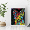 Mosaik - Bunte Katze - 40X50cm