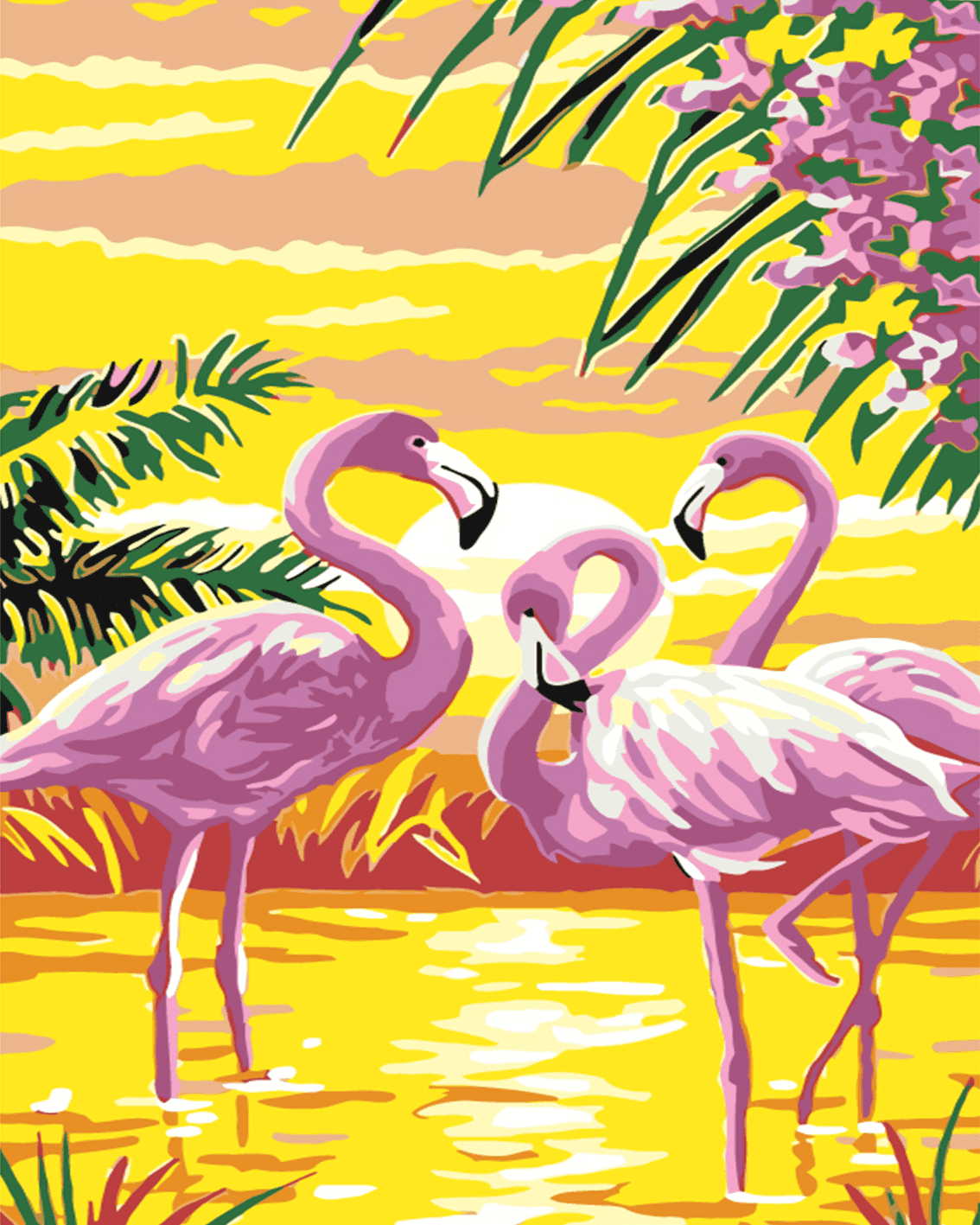 Leichte Flamingos