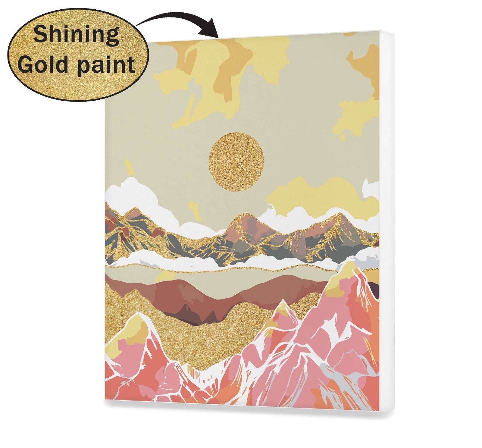 Blick auf die Berge Goldene Sonne (SC0586)
